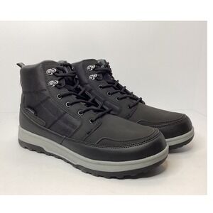 Men's Weatherproof Memory Foam Laceup Boot Size 9 Black NIB